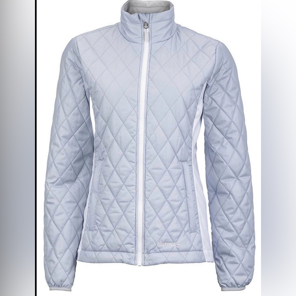 Marmot Women's Light Gray Quilted Puffer Jacket